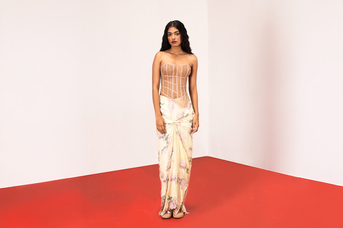 Liquid Peony Skirt