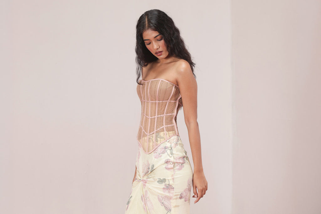 Skin & Pink Ribbon Corset
