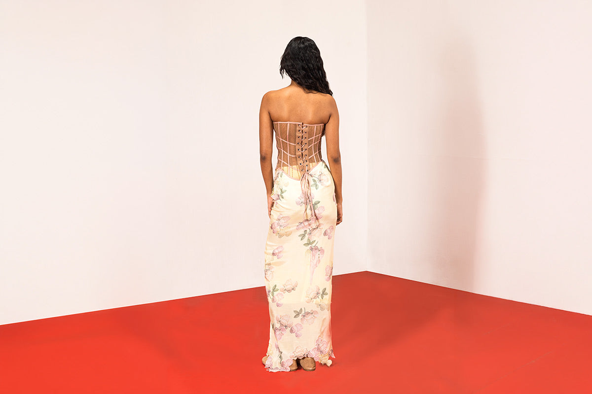 Liquid Peony Skirt