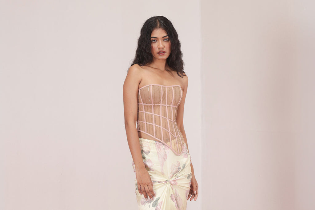 Skin & Pink Ribbon Corset