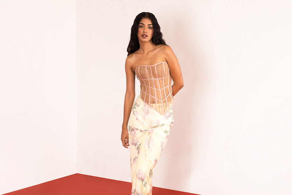 Skin & Pink Ribbon Corset
