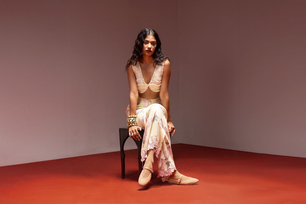 Liquid Peony Skirt