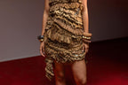 Khaki Frill Dress