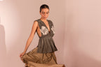 Twin Rose Ruche Blouse